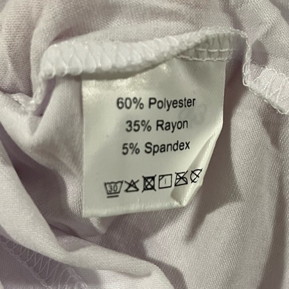 White V-Neck Shirt - Picture 6 of 6